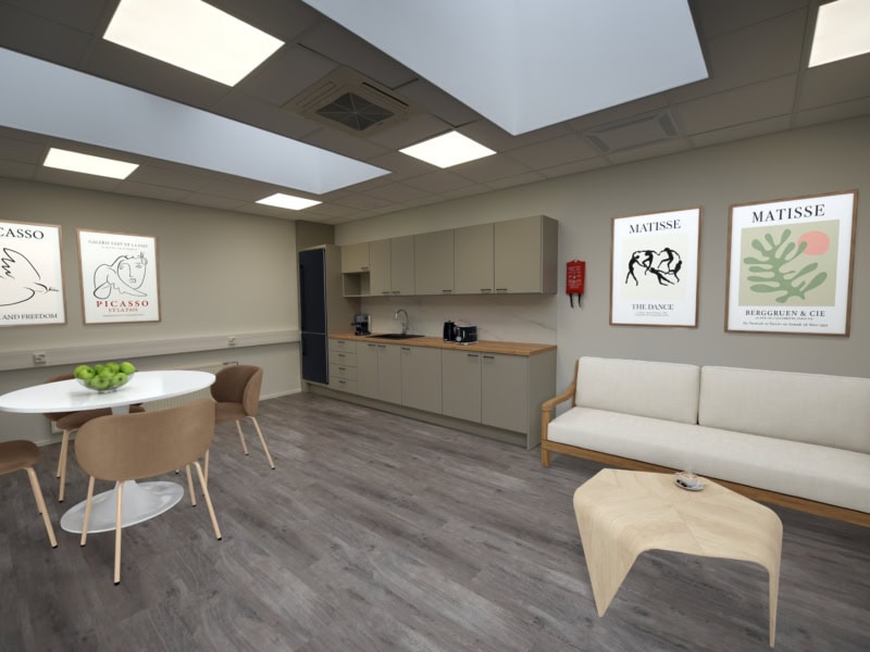 Siistiä saneerattua toimistotilaa Espoon Muuralassa 211m2 ja 233m2 (2.krs)